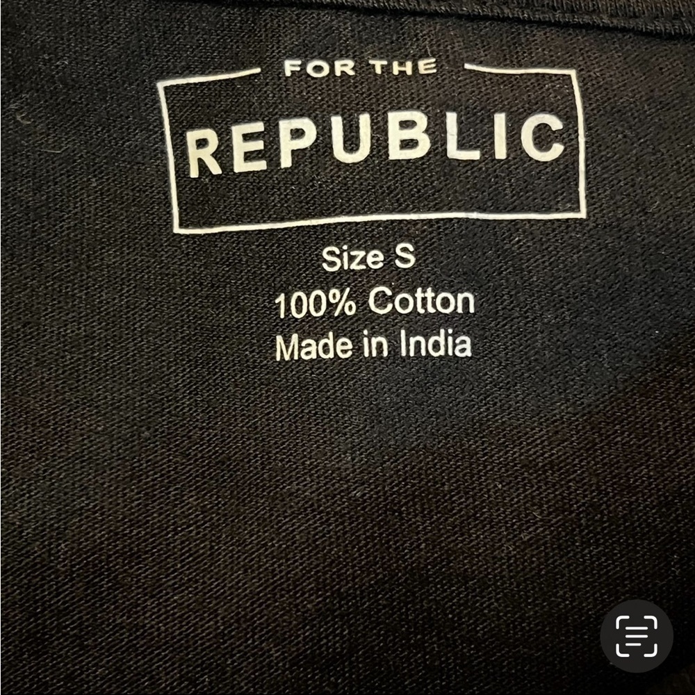 NEW For the Republic Flutter Sleeve Crew Neck Top S Boxy Oversized Black - Picture 10 of 11